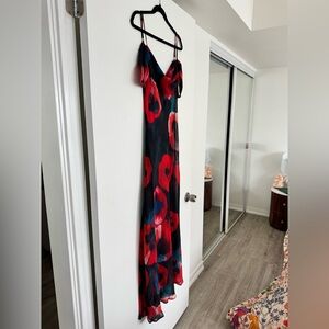 Commense Red and Black Maxi Dress